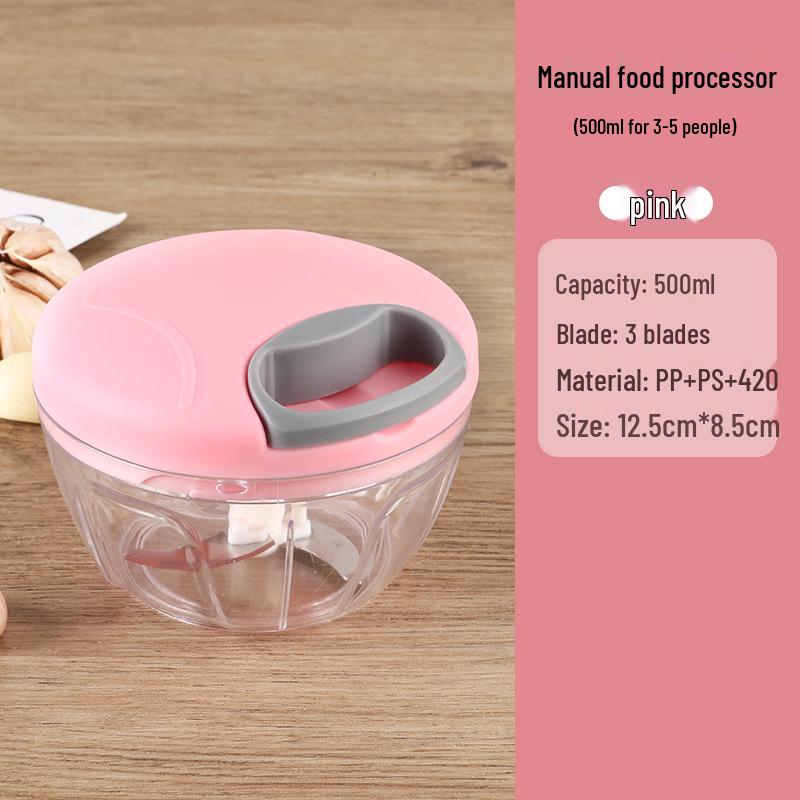 

Bearbeika Ручний прес для часнику, м ясорубка, подрібнювач та м ясорубка Streamlined D-Shaped