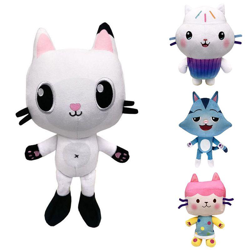Plush Dollhouse Gabbys Toy Cartoon Stuffed Cat Plushie Doll Kids Gifts Xmas