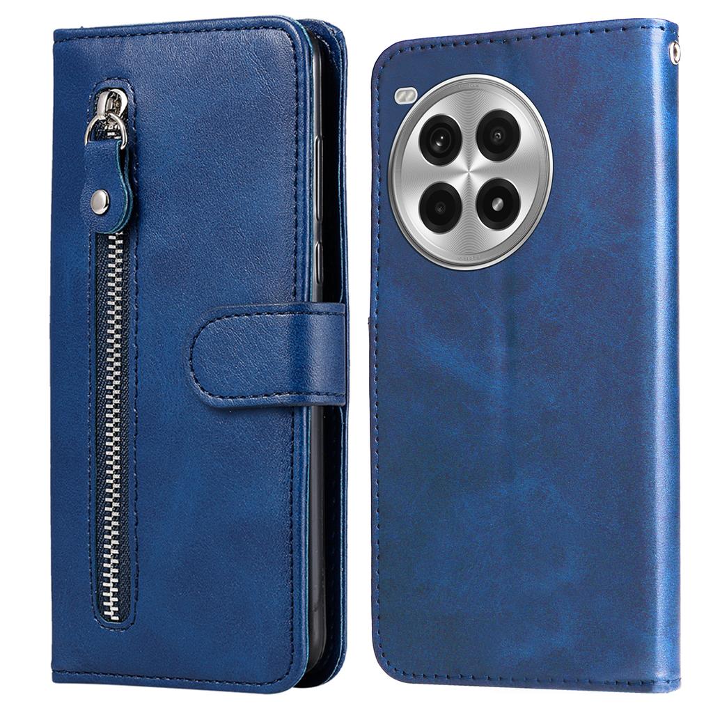For OnePlus Ace 3 Pro 5G Case Zipper Wallet Calf Texture PU Leather Phone Cover