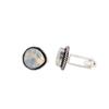 Milky Opal Gemstone 925 Sterling Silver Jewelry Handmade Cufflinks 0.62" For Him CL-8-16