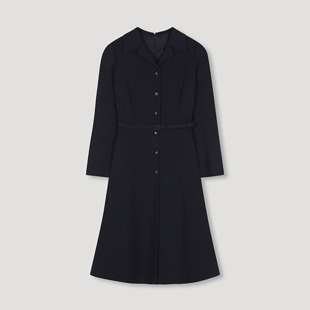 

She S miSS Open Collar Belted dreSS Swwopo12020 Dn DARK NAVY/55
