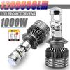 H7 LED Headlight Bulbs H4 Bi Lights for Car H11 H9 H8 9005 9006 Auto Projector Canbus 12V 1200000LM High Power Fan Fog Lamp 24V