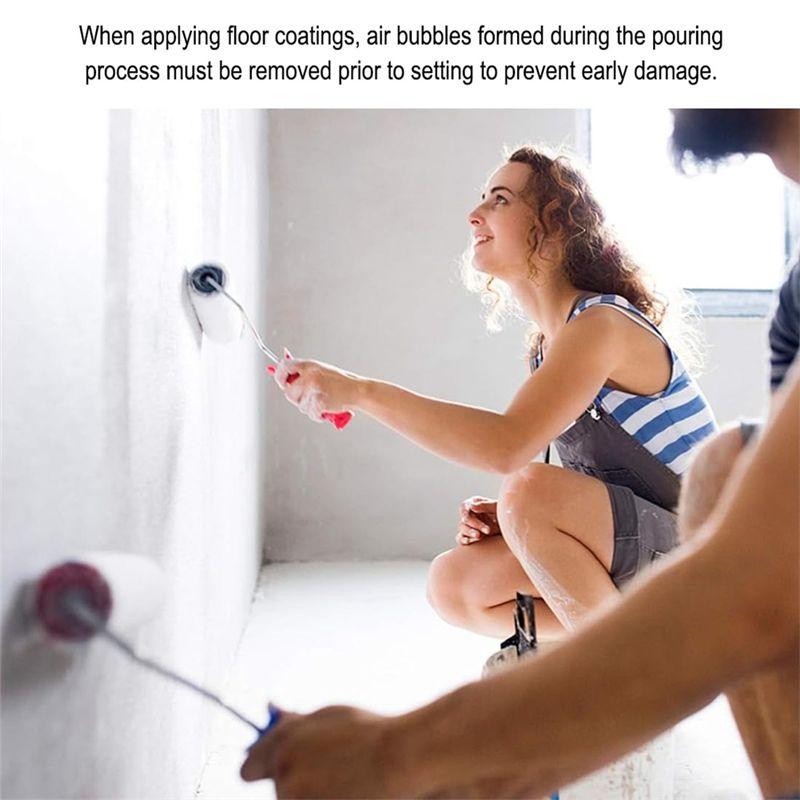 M-Modern-9 Inch Screed Spiked Roller Latex Floor Self Leveling Spiked Roller For Epoxy Floor