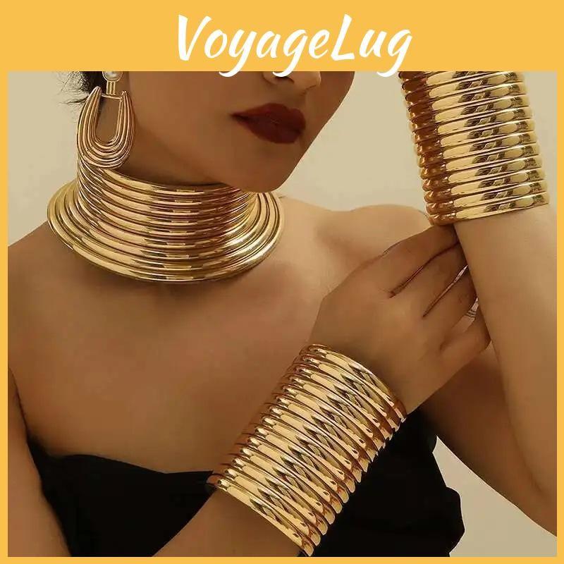 Style Jewelry African Set With Alloy Pendant Earrings Bracelets For Men Women Casual