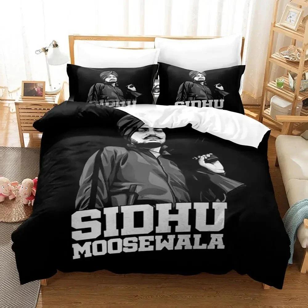 Comforter Sidhu Moosewala Rip Bedding Set 3D Printed Suitable For Bedroom Kids Home Textile