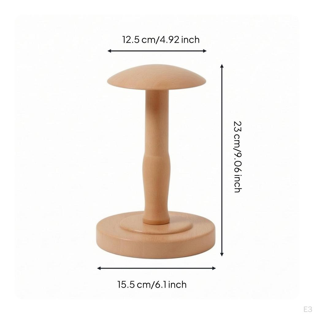Hat Display Stand Tabletop with HeadShaped Top Freestanding Holder for Retailers,