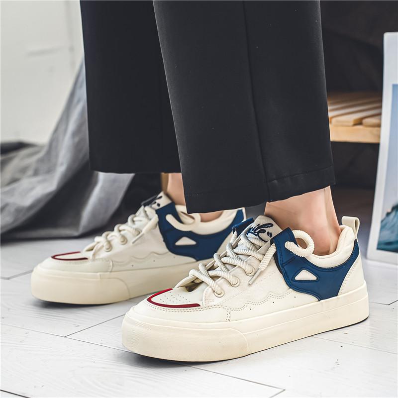 Fashion 2024 Designer Low top Canvas Shoes Men Harajuku Beige Casual Sneakers Men Street Hip hop Sneakers Lace-up Vulcanized Shoes Man