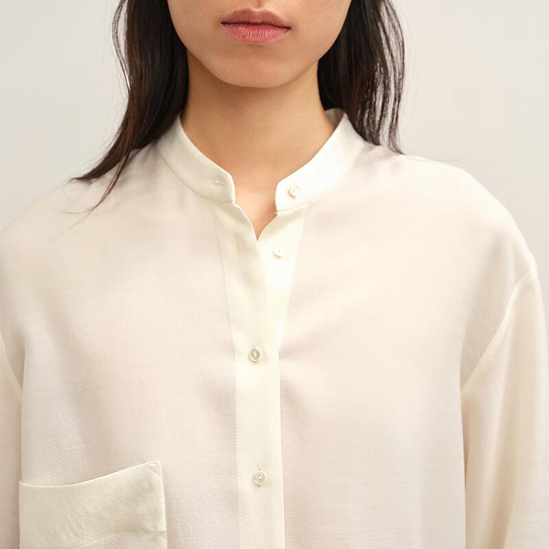 Less 2025 Winter Long Sleeve Stand Collar Shirt