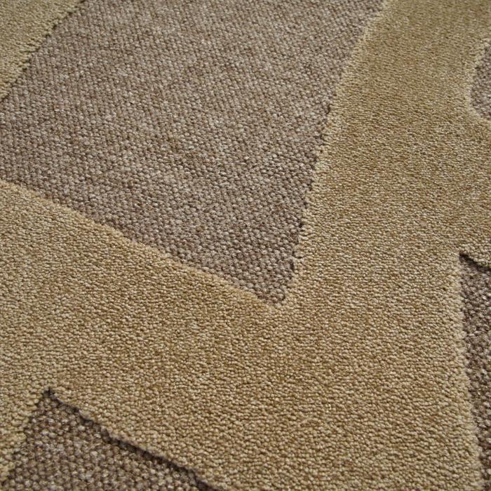 Graphic Rug with Raised Patterns Beige 160x230