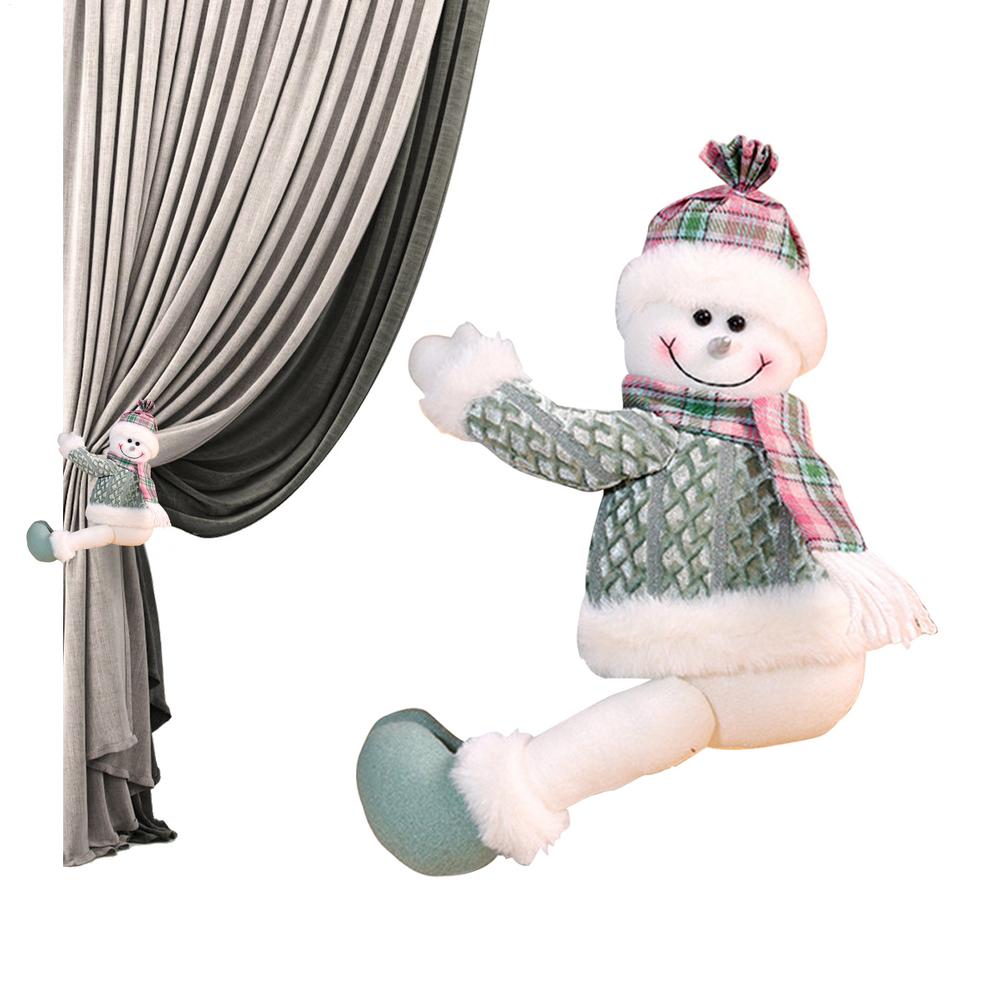 Vorhanghalter Schneemann Wichtel Vorhanghalter Weihnachten Vorhangschnallen Für Zuhause Schlafzimmer Wohnzimmer Badezimmer Kinderzimmer Studentenwohnheim Hotel