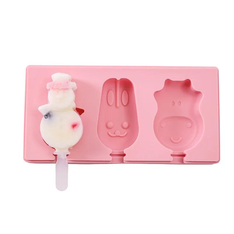 

Homemade Ice Cream Ice Cream Silicone Mold Diy New Kitchen Gadget with Cover 5