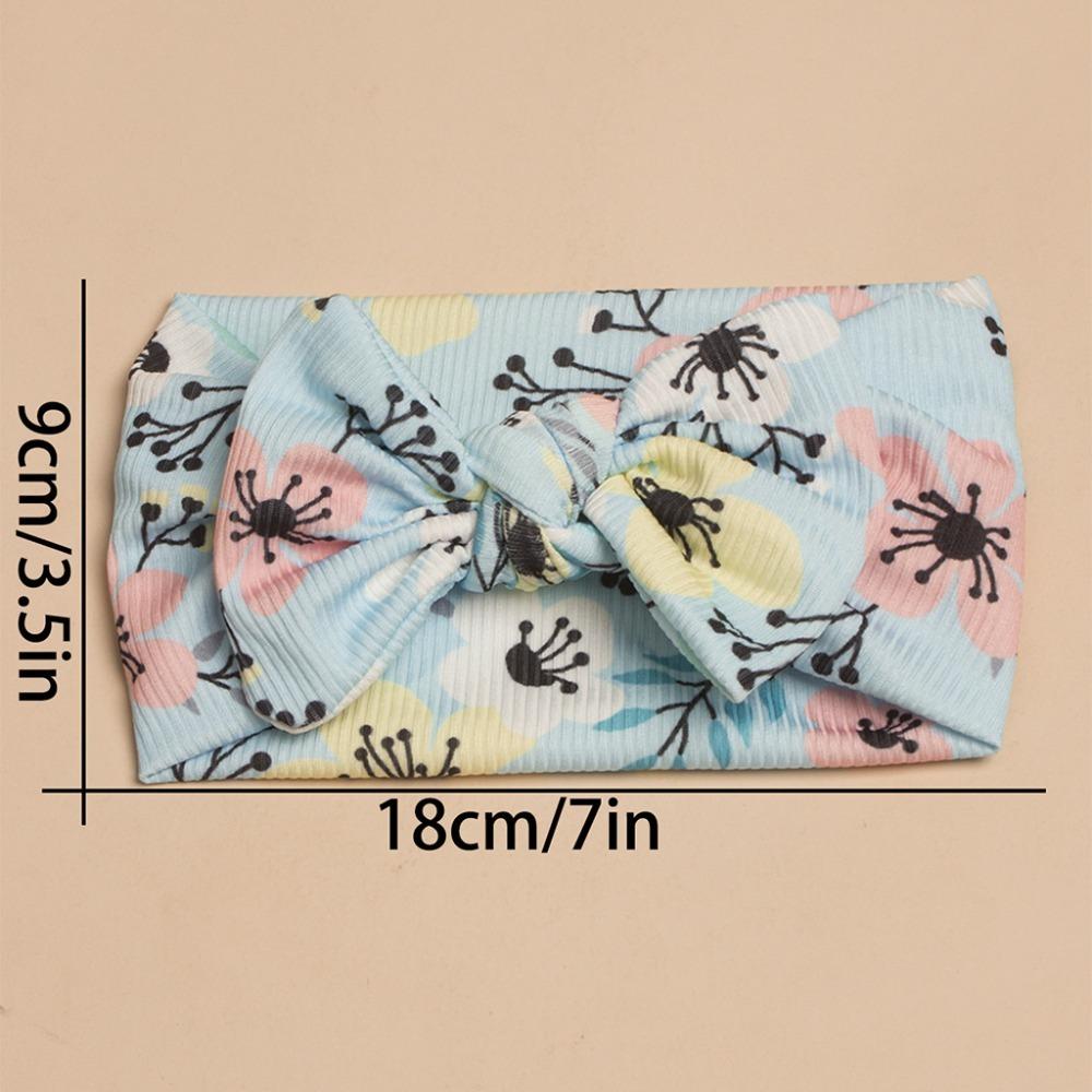 3Pcs/Lot Elastic Bowknot Hair Bands Soft Headwrap Cute Headwear Baby Girls