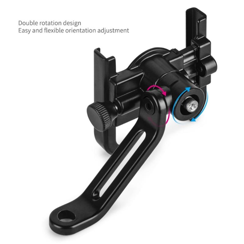 Metal Phone Mount Holder Support for Electric Bike Mirrors with 360 Degree Rotatable Design for Various Smartphone Size