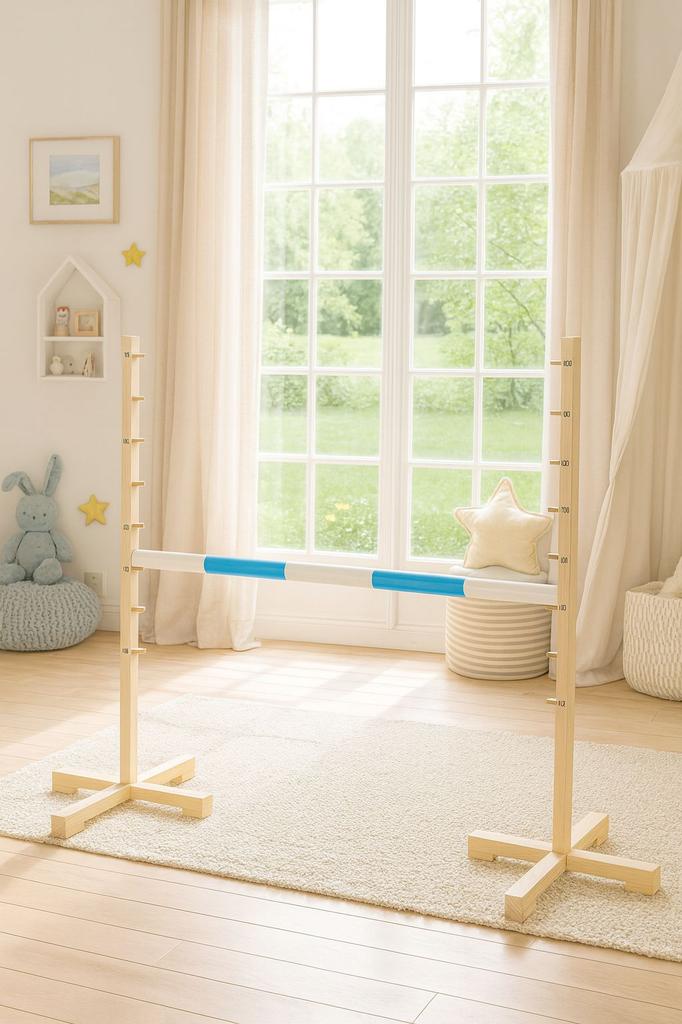Ostacolo per Salto Hobby Horse 120cm, Barra Azzurro Chiaro