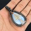 Owyhee Opal Pendant, 999 Copper Wire Wrapped Jewelry, Gemstone Pendant, Gift For Her Handmade Dainty Jewelry