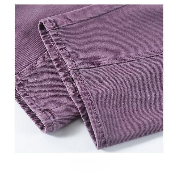 Wide Leg Denim Pants Loose Fit High Waist Spring Summer Casual Trousers