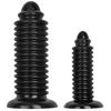 Black Pointed 8cm Threaded Giant Penis Anal Plug Fisting Supplies Anal Plug Adult Supplies