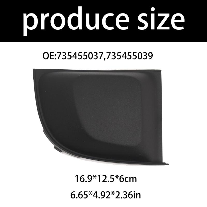 Fog Light Grills Trim Cover 735455037, 735455039 Trim For 500 2007-2015 Fog Lights Headlights Covers Frame