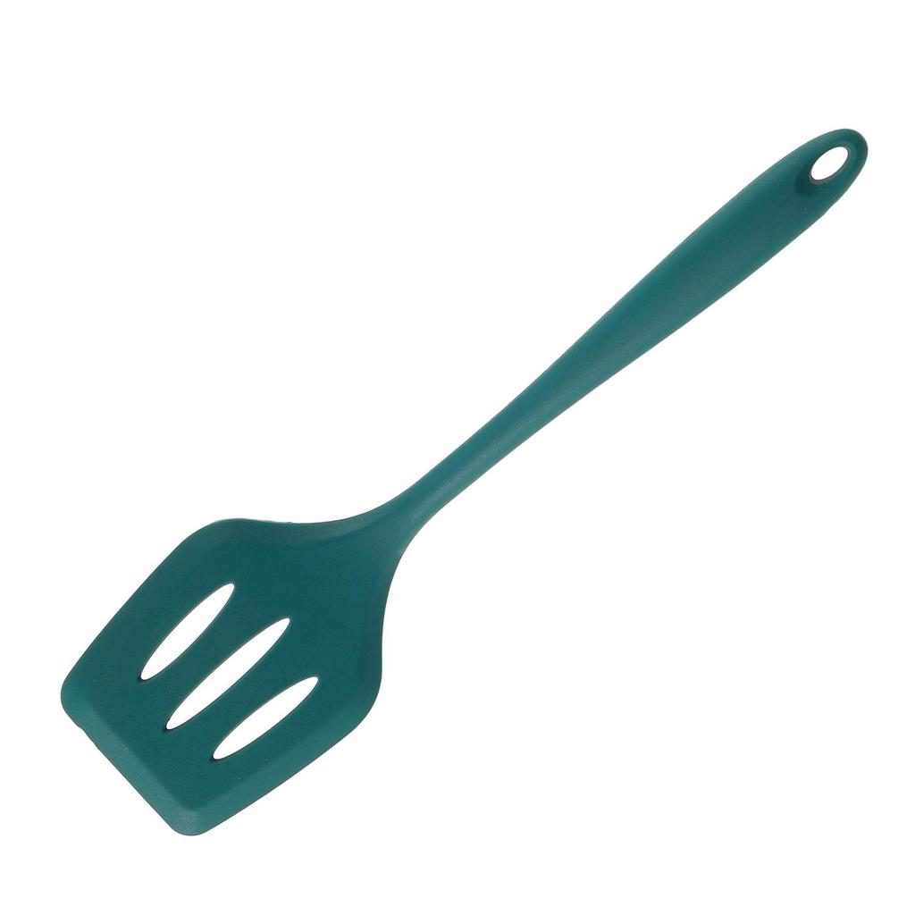 Silicone Heat-Resistant Non-Stick Kitchen Utensil Set: Spatula, Spoon, Colander - 5 Pieces