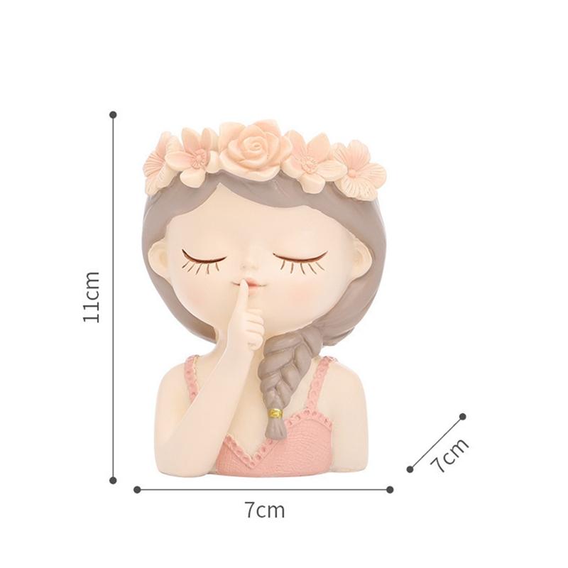 

4-дюймовый смоляной горшок для суккулентов Fairy с дренажем – симпатичный мини-кашпо для декора помещения D