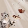 Pet Swing Sparrow Interactive Cat Toys USB Rechargeable Chirping Flapping Bird No Flying with Catnip for Indoor Touch Cats Toys