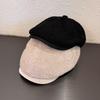 Retro Simple Vintage Solid Color Women Casual Beret Cap For Autumn Winter And