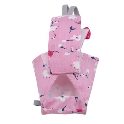 Strapazierfähige rosa Windelkleidung Vogelwindel 9*4cm Wiederverwendbarer Sittich-Fluganzug Papageienwindel