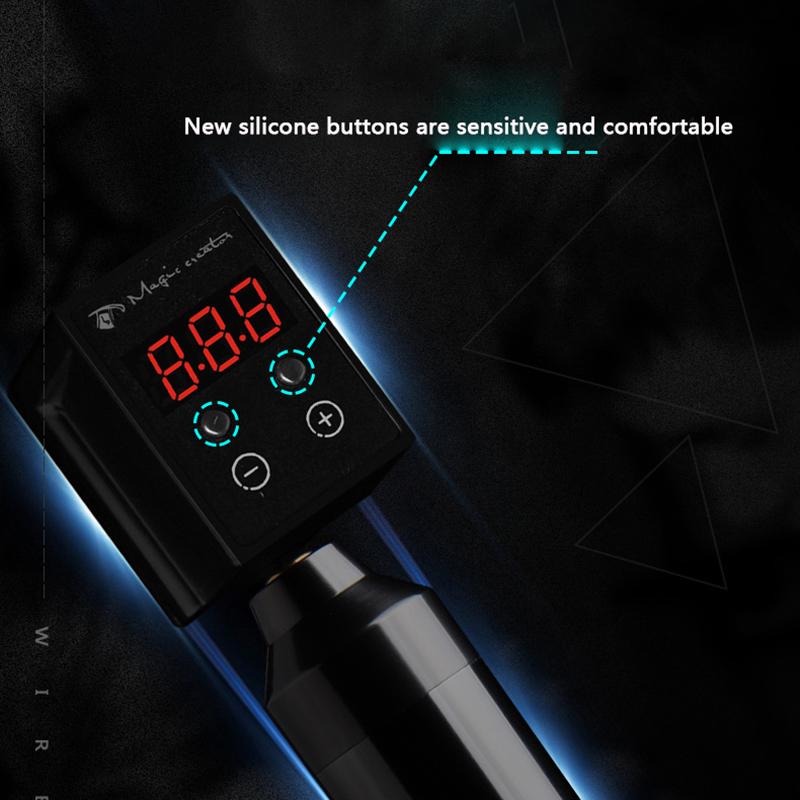 Wiederaufladbarer Rotary Machine Pen Rca/Dc für Tattoomaschine Tattoo Supply Drahtloses Tattoo Mini-Netzteil