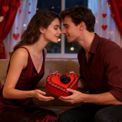 Liebesherz Nervige Geschenkbox mit Schrauben 3D-gedruckte Weihnachts-Puzzle-Geschenkbox Streich