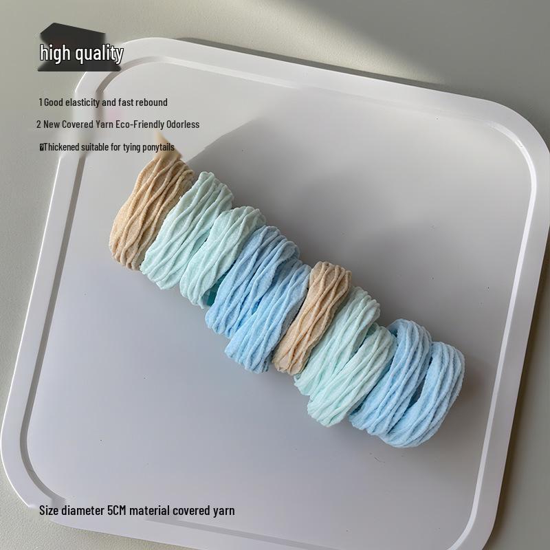 High Elasticity Durable Women's Ponytail Hair Tie In Thickened Seamless Rubber Band with Acrylic Box.