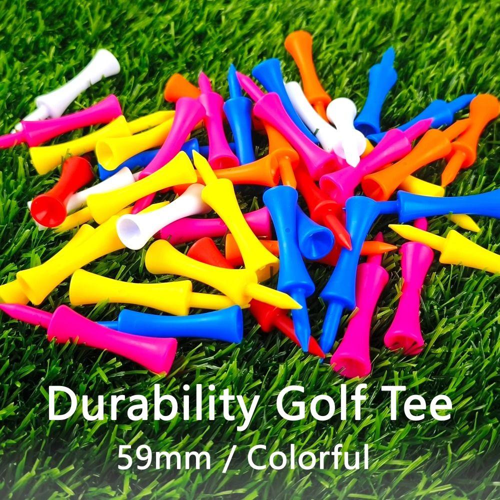100pcs 68mm Professional Golf Tee Replacement Golf Practice Tee Golf Rubber Tee  Golf Practice Tools