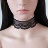 Hot Newest  fashion jewelry accessories black white Hollow lace choker necklace  for couple lovers