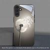 Grey White Dandelion Tempered Glass Phone Case For Samsung Galaxy S26 S25 Ultra 5G S24 Plus S23 FE Lens Shockproof Protect Cover