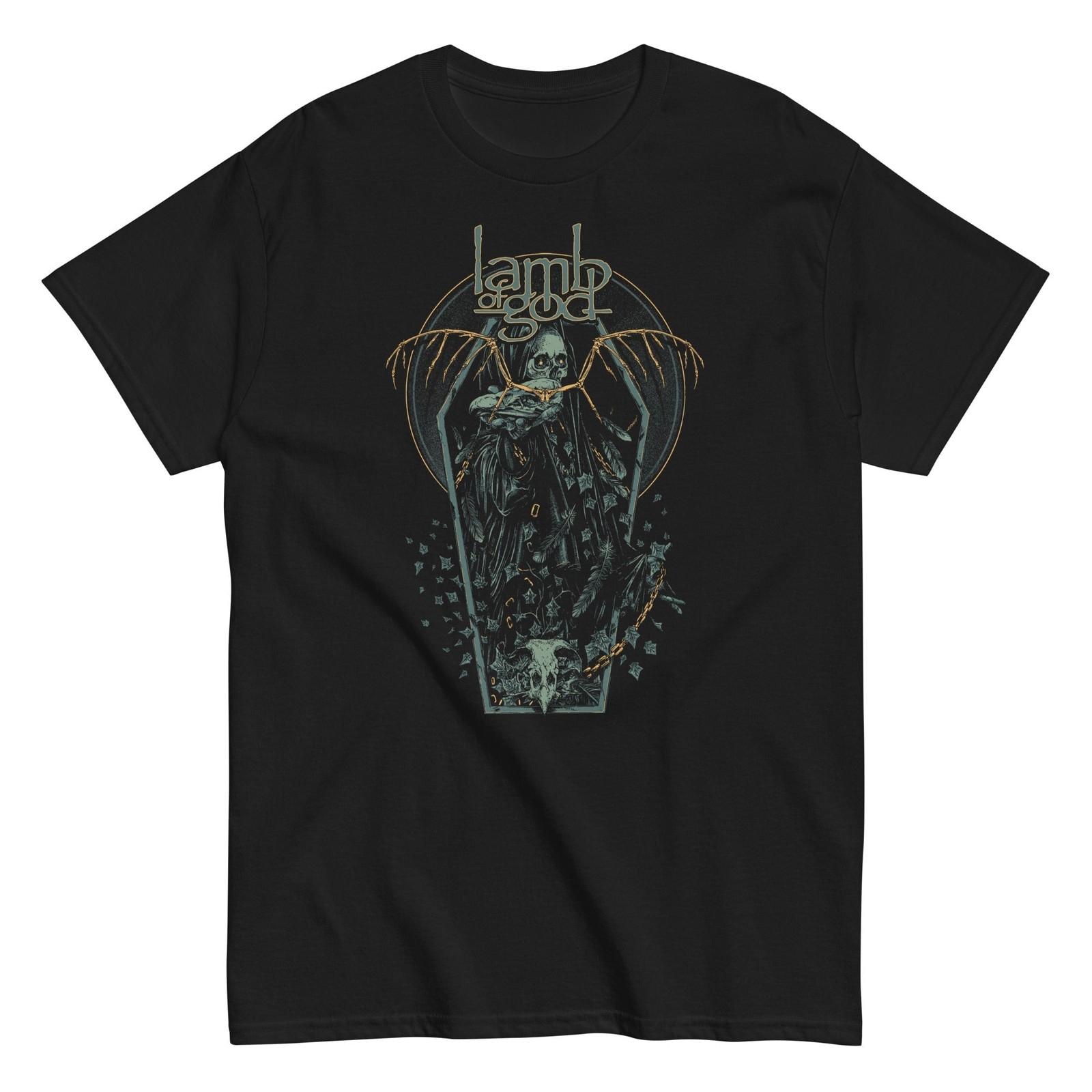 MerchMoment Lamb of God - Casket T- T- Black New Unisex T-Shirt S
