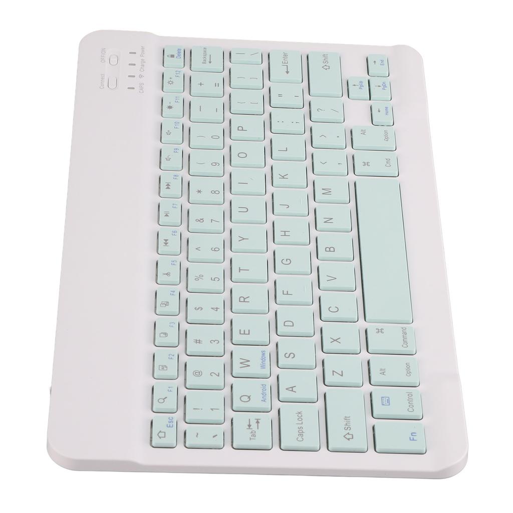 10 Inch Bluetooth Keyboard Set USB Charging Ultra Thin Quiet Wireless Keyboard with DPI Mouse for