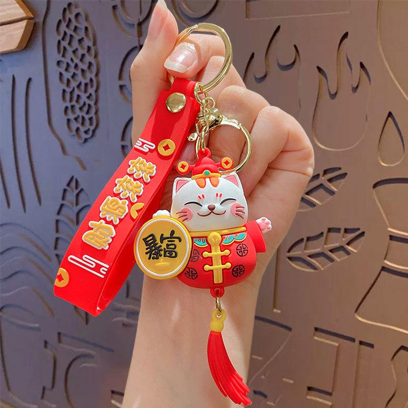 Cartoon Kapibara Doll Plush Capybara Head Cover Keychain Cute Bag Pendant Car Key Chain