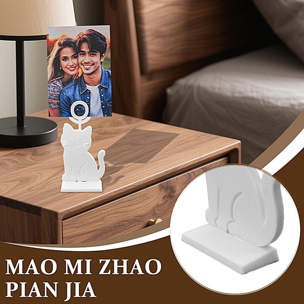 Table Number Stands Photo Holders For Tables Decorative Cat Shape Photo Display Rack For Home Hotels Dining Room Place Card