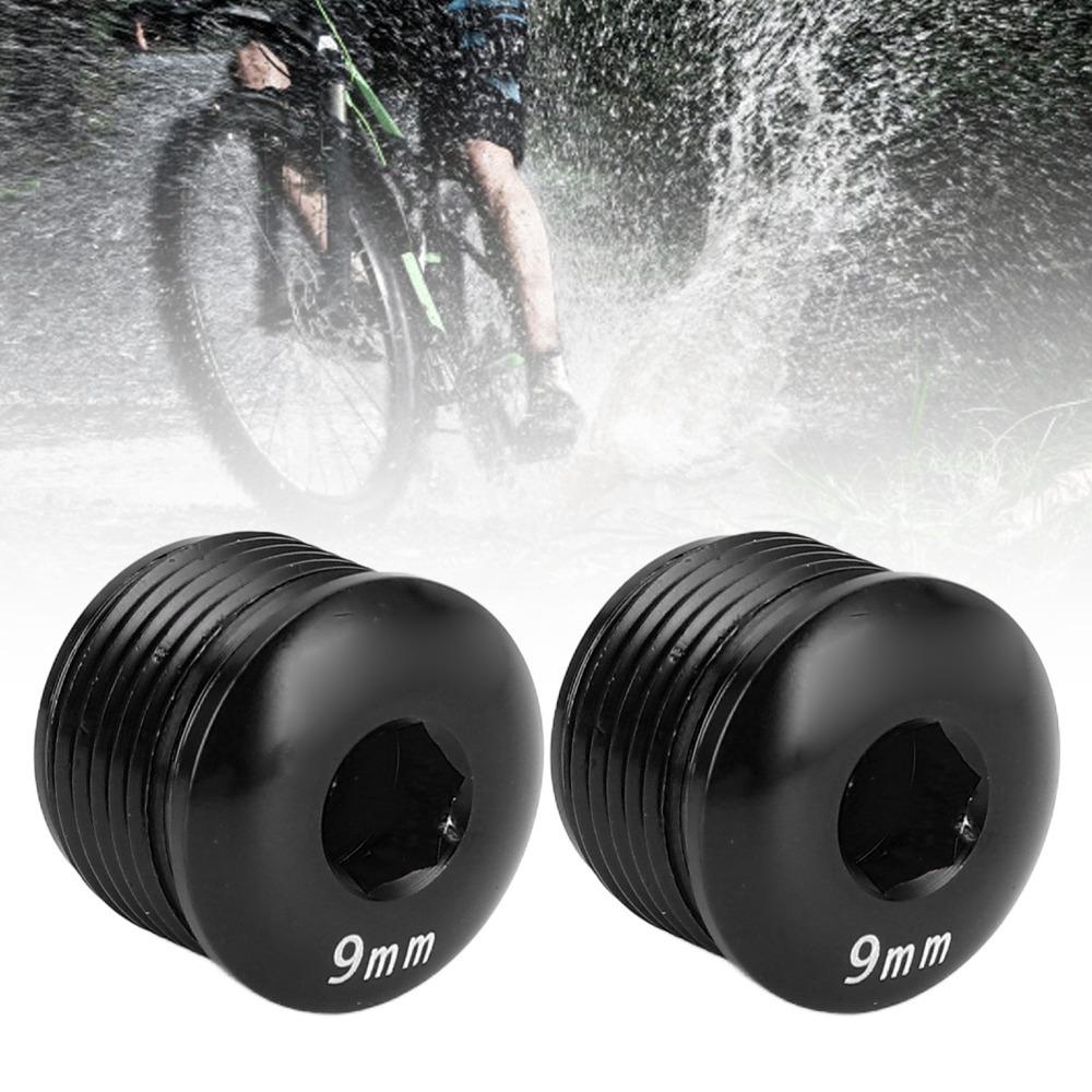 2PCS Aluminum Alloy Cycle Pedal Dust Cover M14 Thread Bike Pedal Screw Cover Bike Pedal Protection