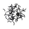 80PCS Eyelash Curler Pads Silicone Eyelash Curler Replacement Refill Pads with Clear Storage Box Black