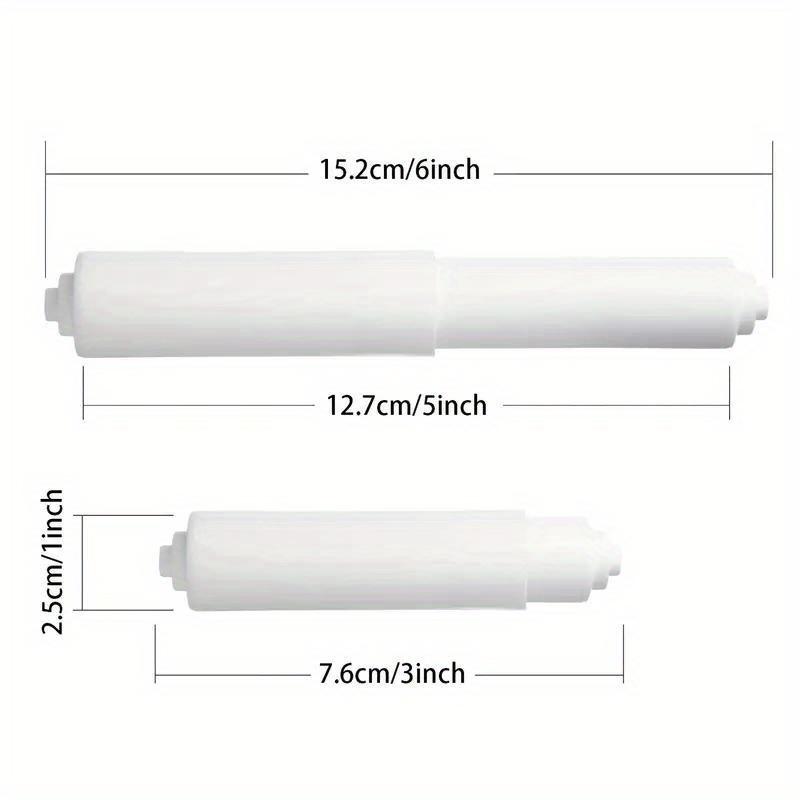 

2 шт. Регулируемый держатель для туалетной бумаги с пружиной - Прочная пластиковая конструкция для легкой размотки и хранения