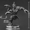 White Brass Demon Warrior Miniatures | Metal Figurines Tabletop War Game Chess Pieces Collection Gift
