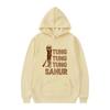 Funny Tung Tung Tung Sahur Italian Brainrot Meme Hoodie Unisex Humor Long Sleeve Hoodies Men Casual Hip Hop Oversized Sweatshirt