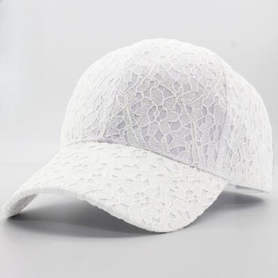 Brand Summer Lace Hat Cotton Baseball Cap For Women Breathable Mesh Girls Snapback Hip Hop Fashion Female Caps Adjustable
