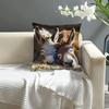 1pc Comfortable Cute Donkey Resting Design Pillowcase, Soft And Comfortable Polyester Short Plush Fabric, Single-Sided Printing, 44.96 X 44.96 Cm, Mac