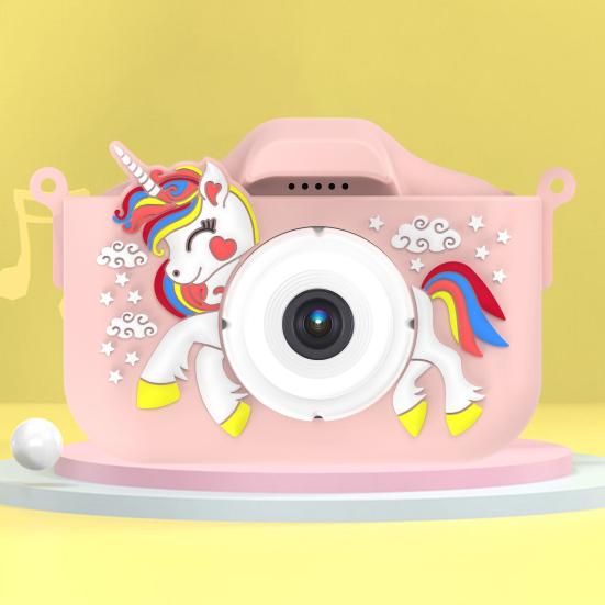 1 Set Kids Camera Dual Lens Camera with Selfie Function High-Resolution Children