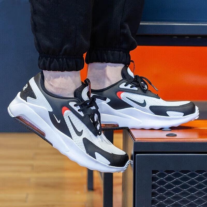 New Nike Air Max Bolt 'Black Bright Crimson' GS CW1626-100
