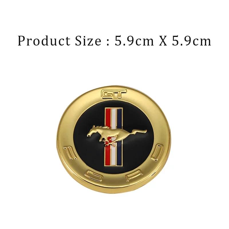 1pc Car Side Emblem Badge Stickers Trunk Decal for Ford Mustang GT 350 370 500 Shelby Cobra Mondeo Focus 2 3 F-150 Fiesta Kuga