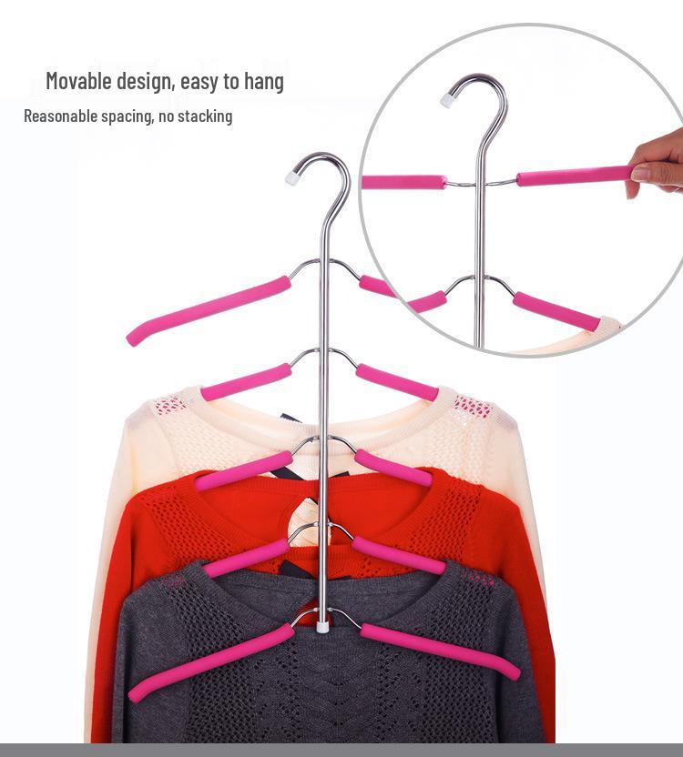 Rutschfester Multifunktionaler Schwammaufhänger für Kleidung, T-Shirts & Ständer-Trocknung