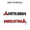 NEW Car Letter Sticker Tail Bumper Badge Rear Trunk Emblem For Mitsubishi Evolution Lancer Grandis Outlander Triton Pajero ASX UN1