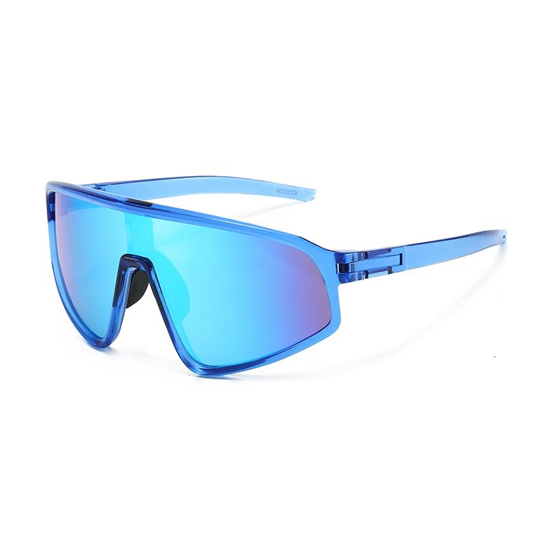 Oversized Sports Goggle Men New In Punk Mirror Outdoor Cycling Sunglasses Trendy Futuristic Anti-UV Hiking Shades